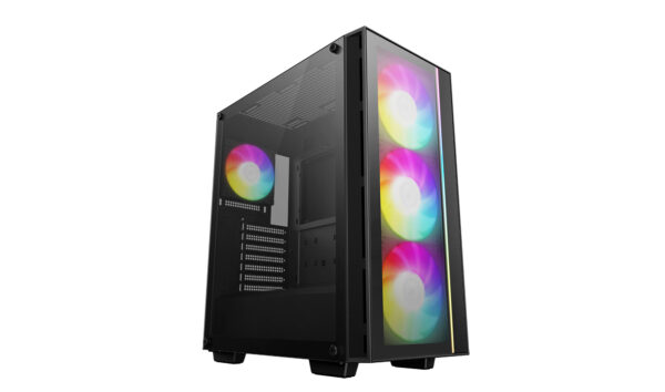 DeepCool Matrexx 55 V4 C Tempered Glass Mid Tower Case 3 x 140mm 1 x 120mm ARGB Fans Tempered Glass Side Window