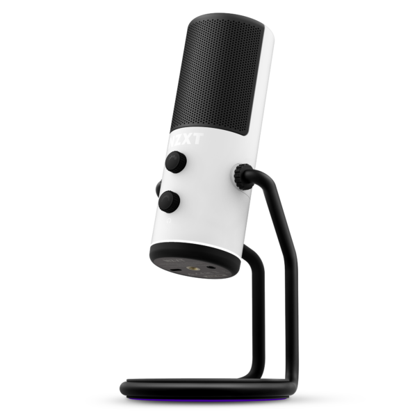 NZXT Capsule USB Microphone White Gamers/Streamers Unidirectional Cardoid