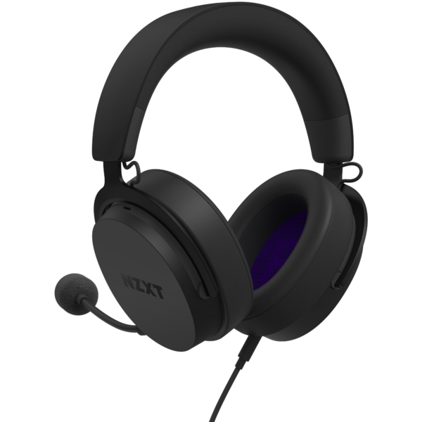 NZXT Relay 7.1 Gaming Wired Headset And Mic Black Hi-Res 40mm Drivers