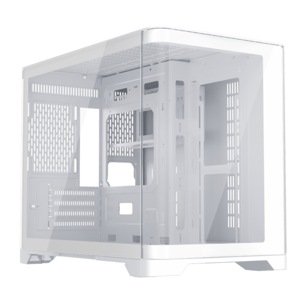 1st Player UV6 Micro ATX White Case Tempered Glass Front And Side Window