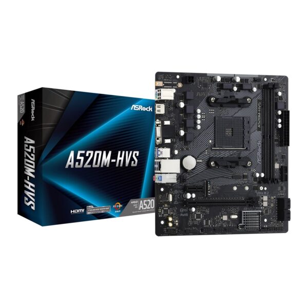 Asrock A520M-HVS AMD A520 AM4 Micro ATX 2 DDR4 VGA HDMI M.2