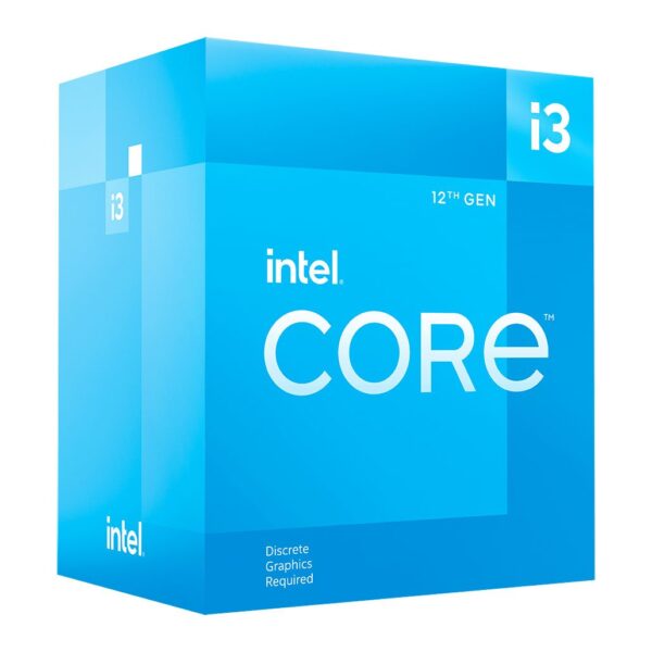 Intel Core i3 12100F CPU 1700 3.3 GHz (4.3 Turbo) Quad Core 58W 12MB Cache Alder Lake No Graphics