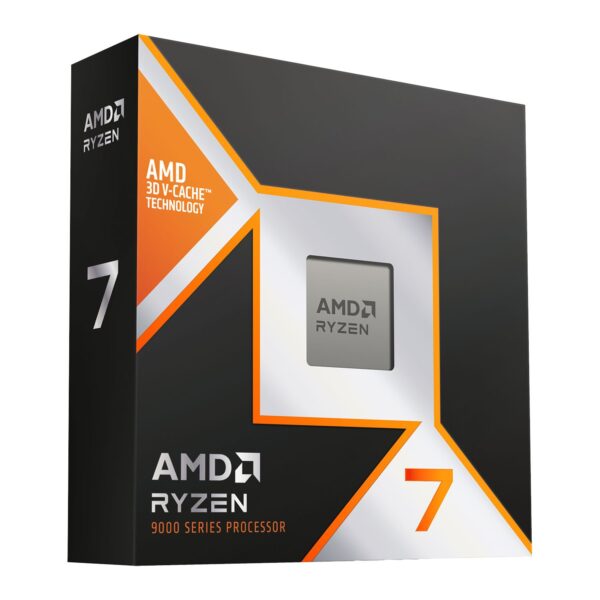 AMD Ryzen 7 9800X3D CPU AM5 4.7GHz (5.2 Turbo) 8 Core 120W 104MB Cache 4nm 9th Gen Radeon Graphics