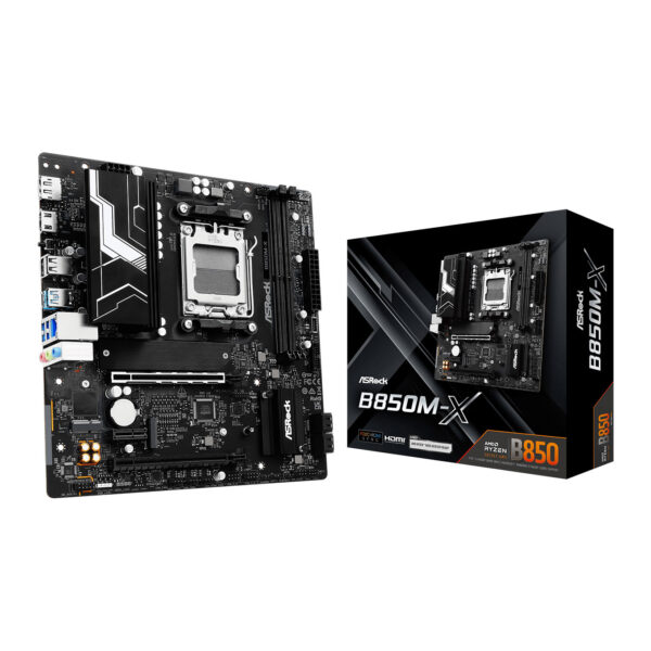 Asrock B850M-X AMD B850 AM5 Micro ATX 2 DDR5 HDMI DP 2.5G LAN 2x M.2