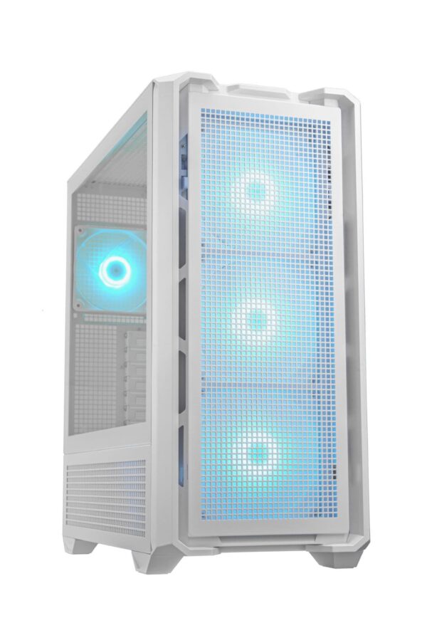 Cougar MX600 RGB Full Tower White Case with 3 x 140mm 1 x 120mm ARGB Fans Tempered Glass Side Window