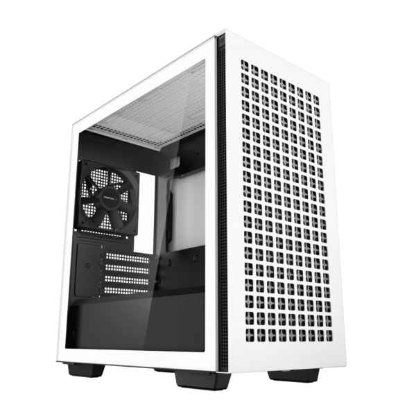 DeepCool CH370 Micro ATX White Case 1 x 120mm Fan Tempered Glass Side Window