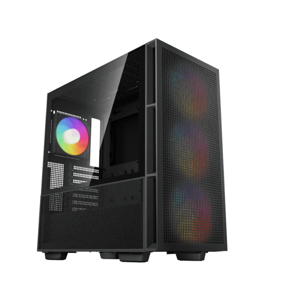 DeepCool CH560 Mid Tower Black Case 3 x 140mm 1 x 120mm ARGB Fans Tempered Glass Side Window