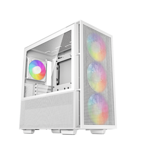 DeepCool CH560 Mid Tower White Case 3 x 140mm 1 x 120mm ARGB Fans Tempered Glass Side Window