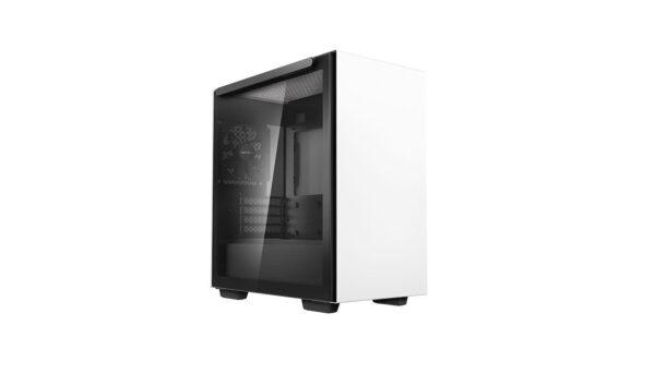 DeepCool MACUBE 110 Micro ATX White Case 1 x 120mm Fan Tempered Glass Side Window