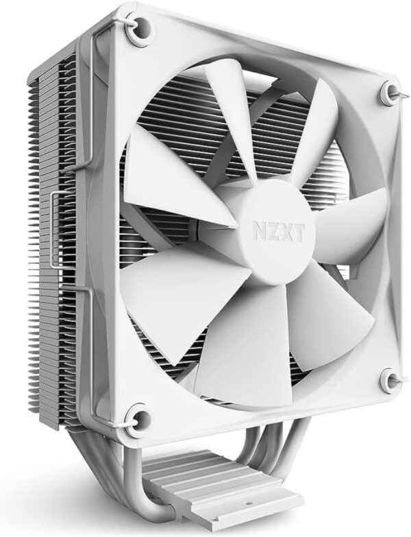 NZXT T120 Single Tower CPU Air Cooler White with 1 x 120mm Fan Copper Heatpipes