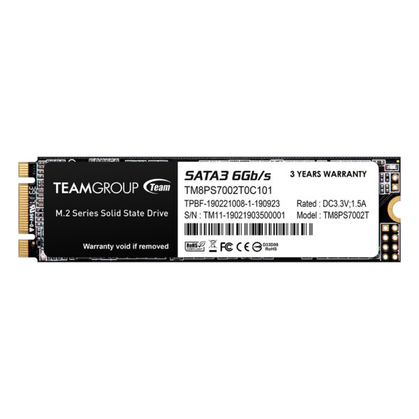 Team 2TB MS30 M.2 SATA SSD M.2 2280 SATA3 Read Up to 550 MB/s Write Up to 500 MB/s