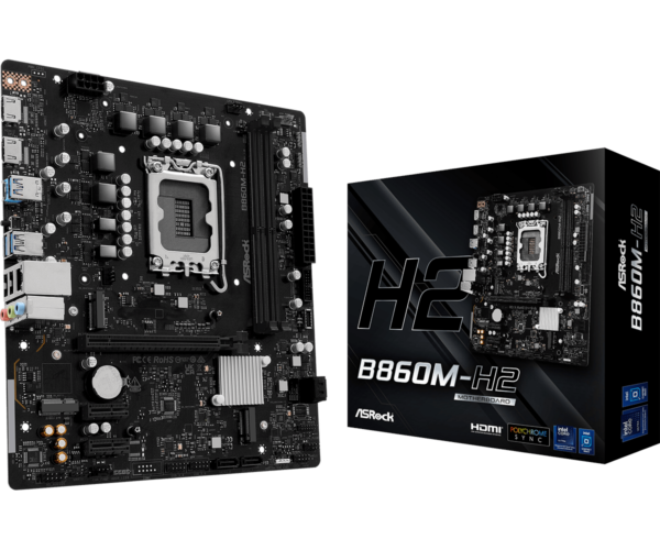 Asrock B860M-H2 Intel B860 1851 Micro ATX 2 DDR5 2 HDMI GB LAN 2x M.2