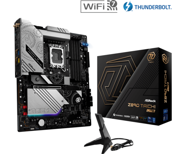 Asrock Z890 TAICHI LITE Intel Z890 1851 ATX 4 DDR5 HDMI 2 TB4 Wi-Fi 7 5G & 2.5G LAN RGB 6x M.2