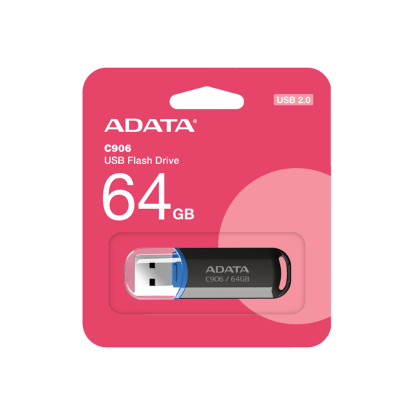 ADATA 64GB C906 USB 2.0 Memory Pen Compact Black & Blue